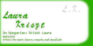laura kriszt business card